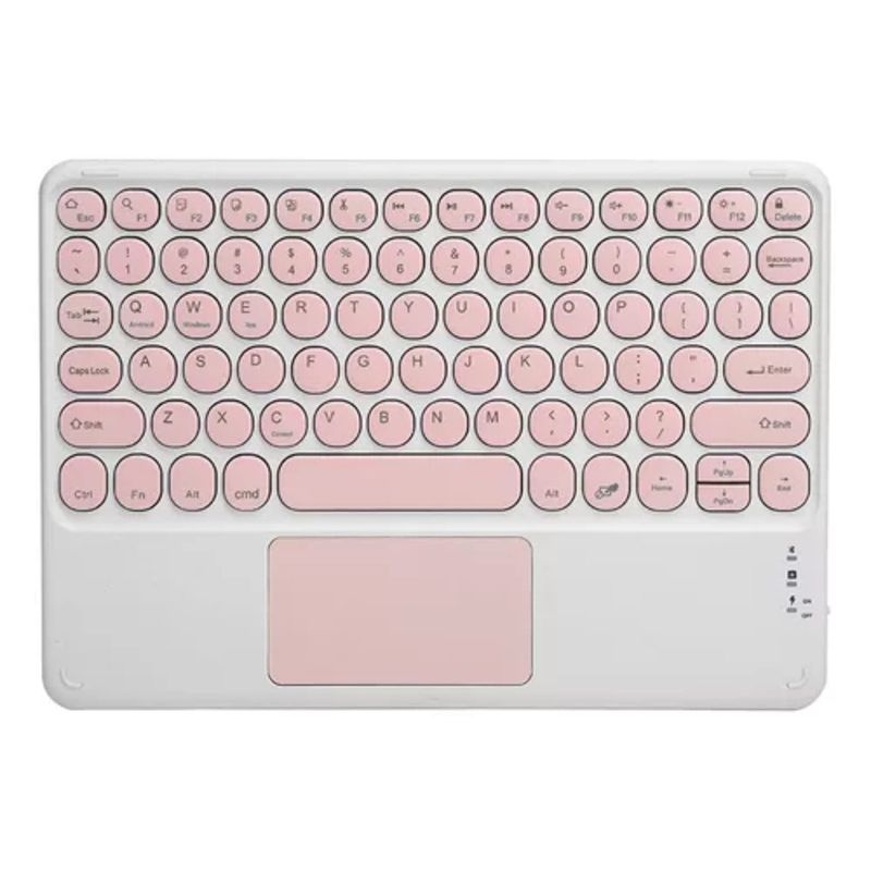 GENERICO - Teclado Inalámbrico color ROSADO EXCELENTE DISEÑO