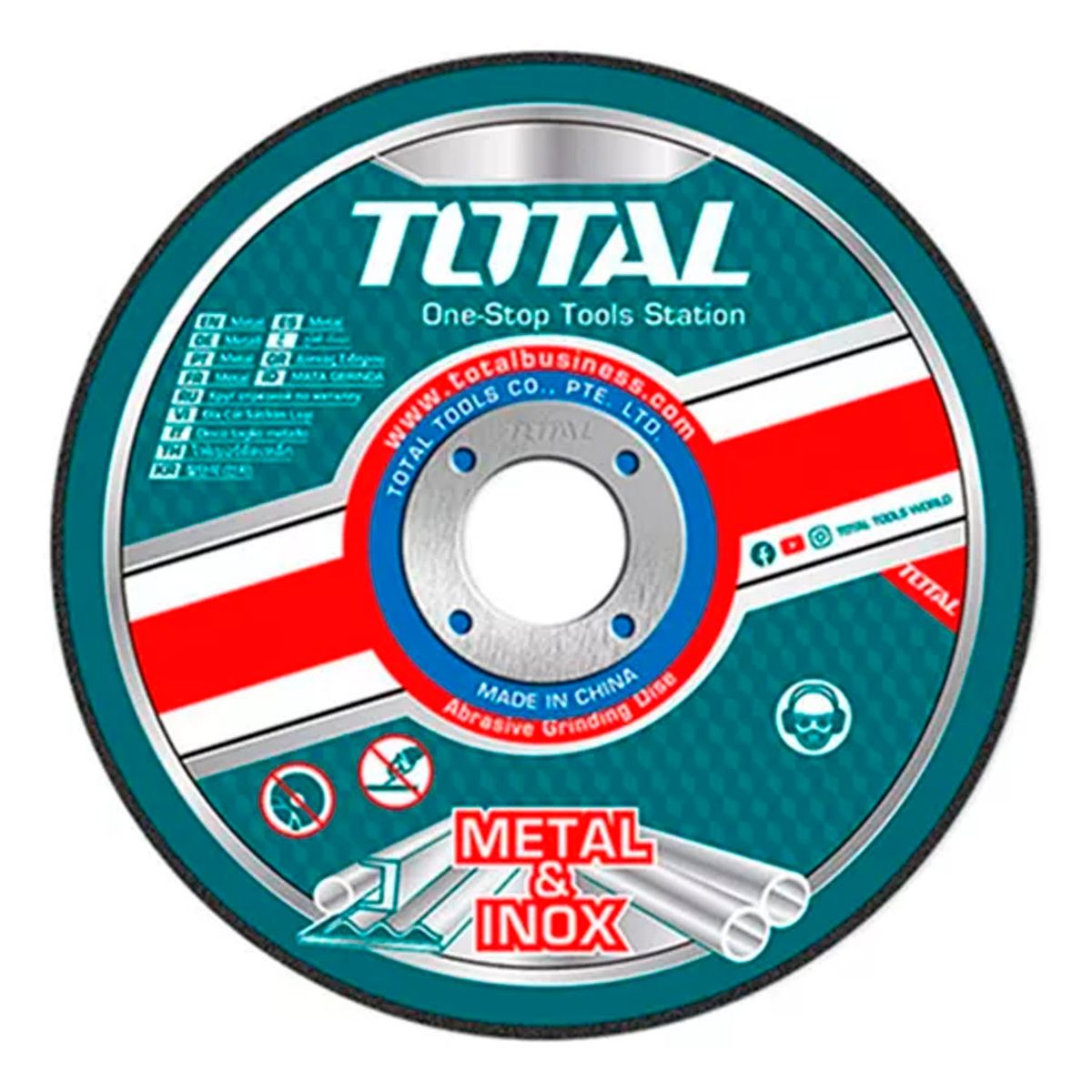 TOTAL TOOLS - Disco Corte Metal Acero Inox 9 230mm Total Tac2162301
