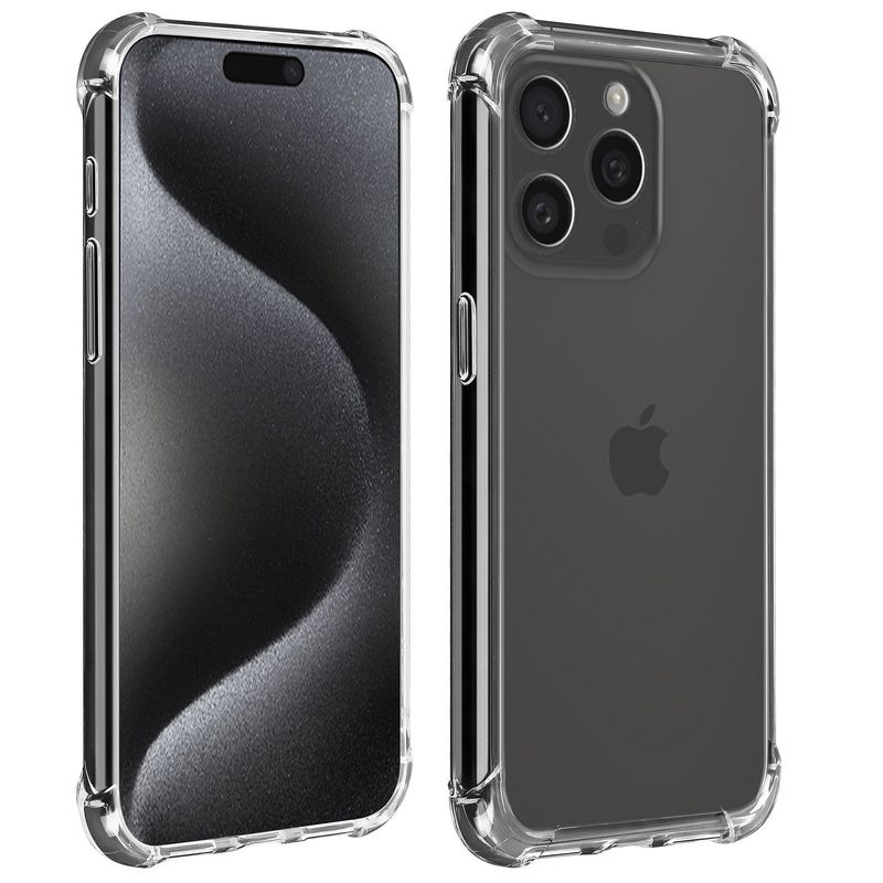 GENERICO - Carcasa Para iPhone 15 Pro Max Transparente Antigolpe