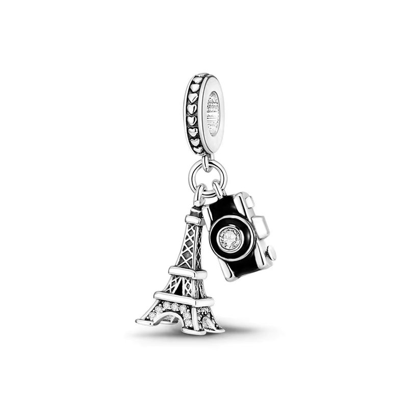 GENERICO - Charm Colgante Torre Eiffel y Camara