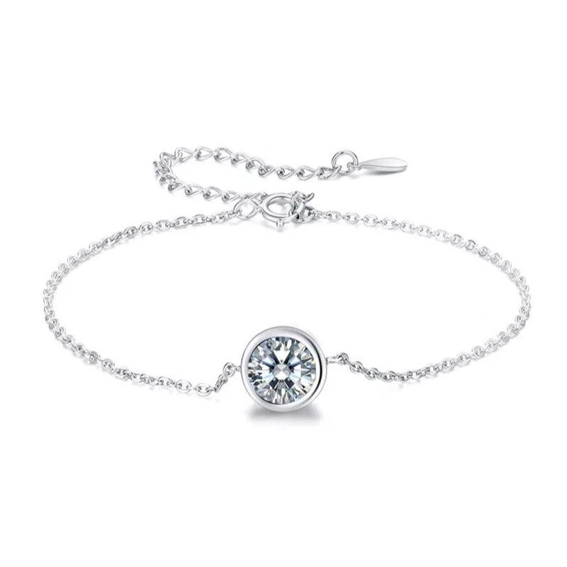 TODOJOYAS - Pulsera Plata 925 Circon Plateada