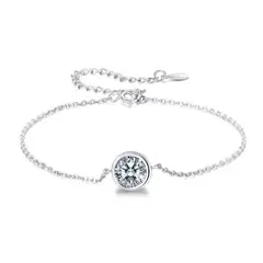 TODOJOYAS - Pulsera Plata 925 Circon Plateada