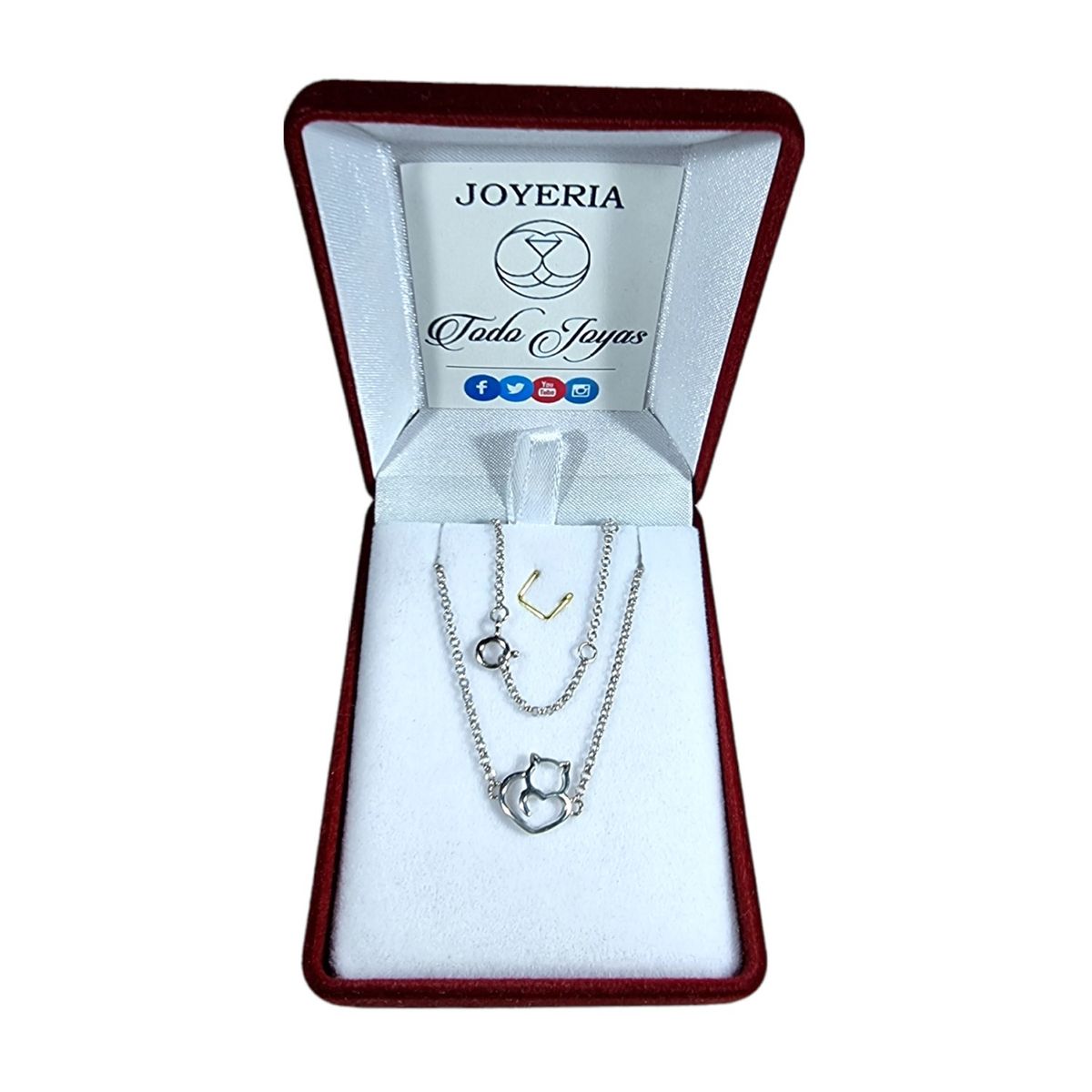 TODOJOYAS - Pulsera Plata 925 Gato Plateado