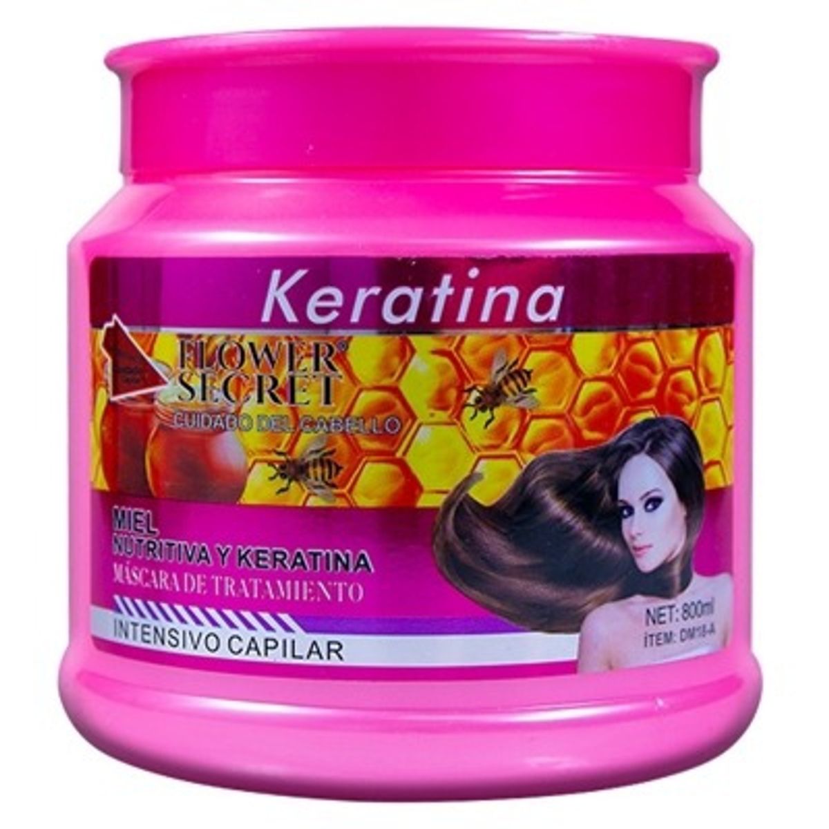 GENERICO - Máscara Capilar Keratina Miel Nutritiva 800ml..-