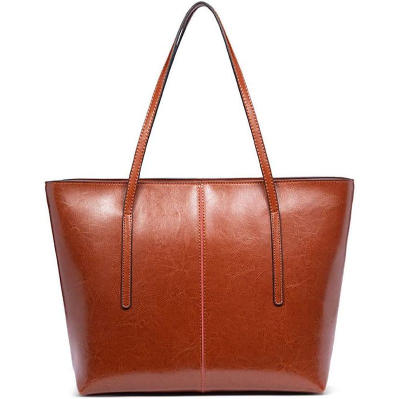 PUREPOWER - Bolso de hombro de moda de cuero genuino para mujer