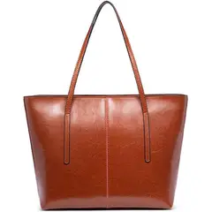 PUREPOWER - Bolso de hombro de moda de cuero genuino para mujer