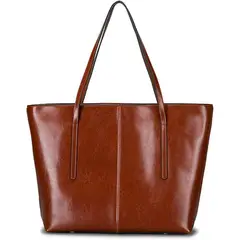 PUREPOWER - Bolso de hombro de moda de cuero genuino para mujer
