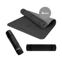 Mat Yoga Colchoneta Eco 6mm Doble Color Guías bolso correa