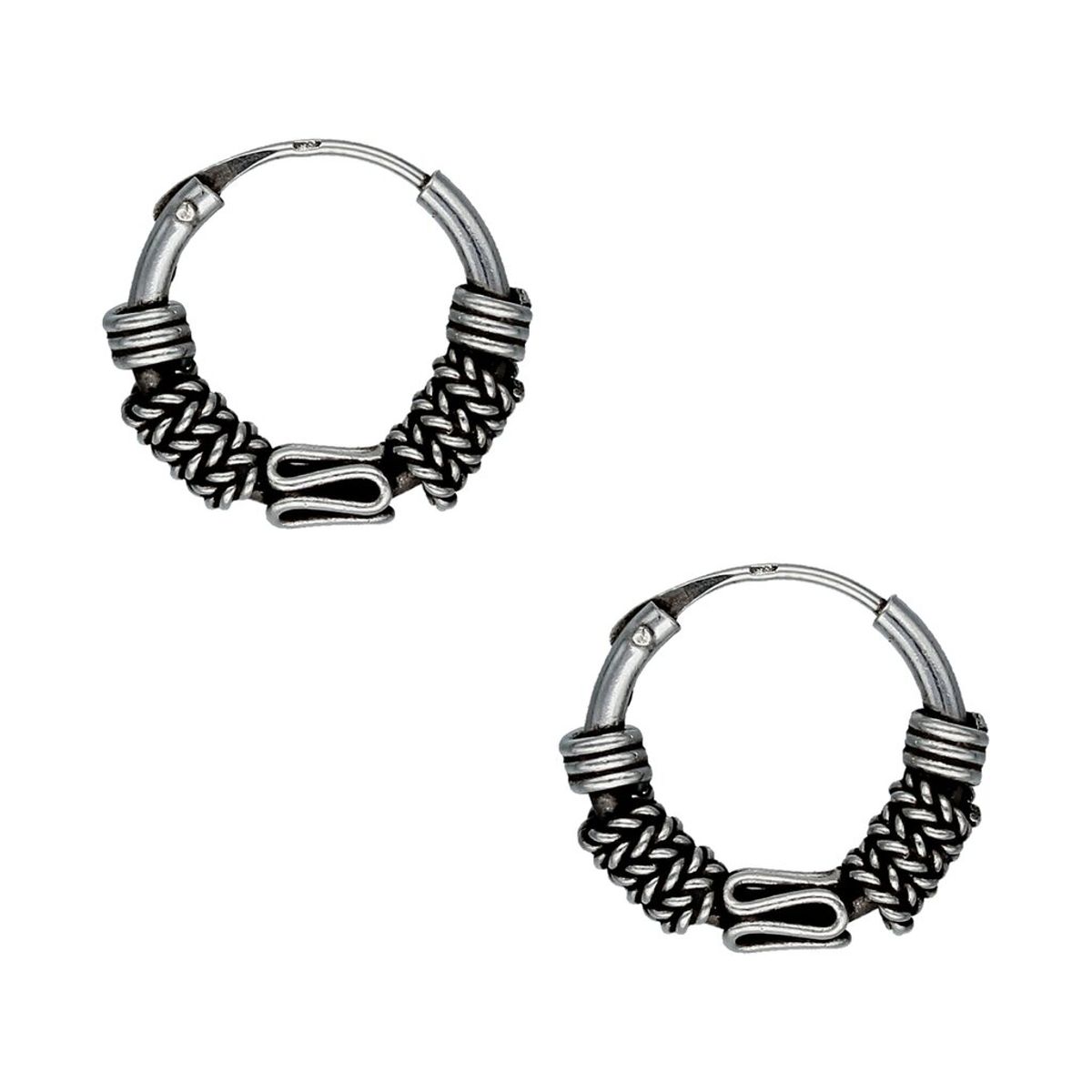 TODOJOYAS - Aros Plata 925 Argolla Bali 12mm