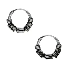 TODOJOYAS - Aros Plata 925 Argolla Bali 12mm