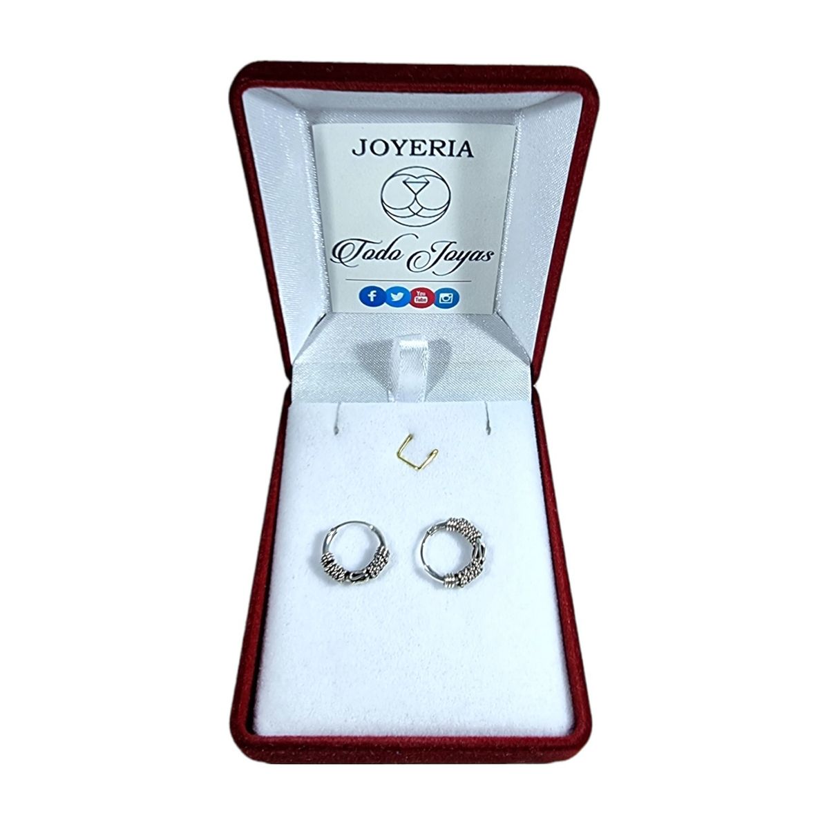 TODOJOYAS - Aros Plata 925 Argolla Bali 12mm