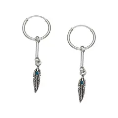 TODOJOYAS - Aros Plata 925 Argolla Pluma