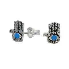 TODOJOYAS - Aros Plata 925 Mano de Fatima Ps