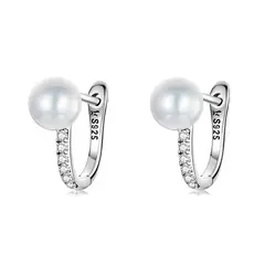 TODOJOYAS - Aros Plata 925 Argolla Perla