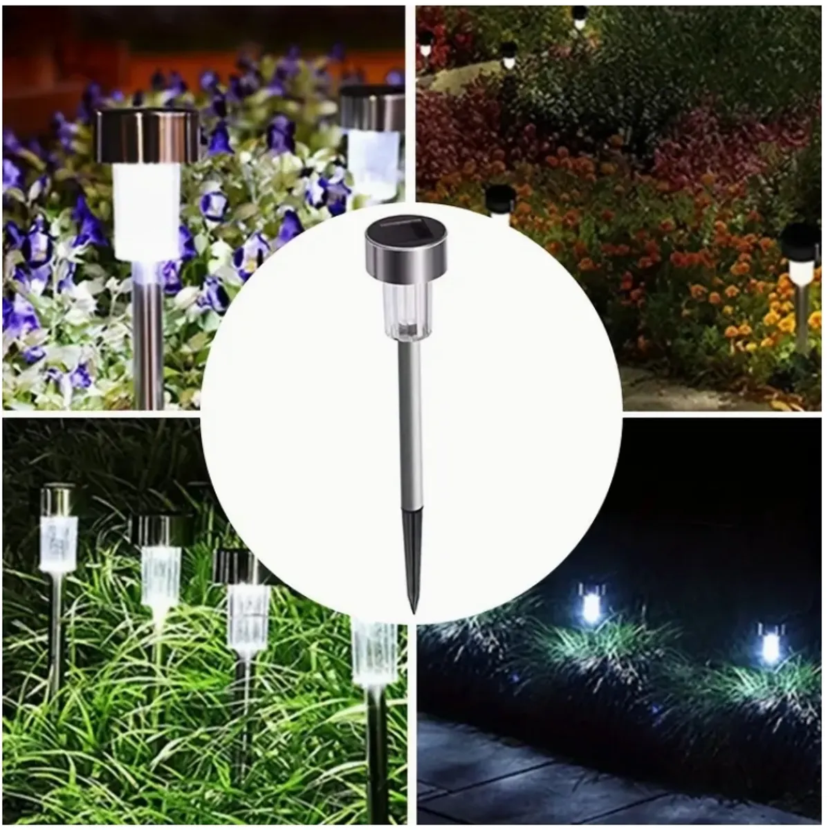 GENERICO - Kit 10 Focos Tipo Estacas Solares Jardin Quincho Patio Led