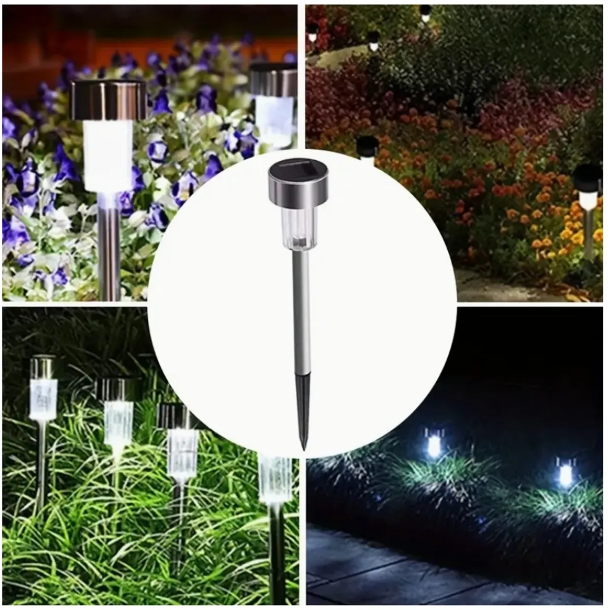 GENERICO - Kit 10 Focos Tipo Estacas Solares Jardin Quincho Patio Led