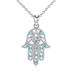 TODOJOYAS - Collar Plata 925 Mano de Fatima Hamsa