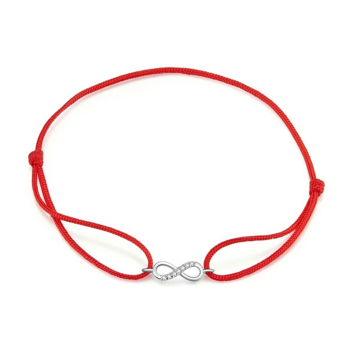 TODOJOYAS - Pulsera Plata 925 Hilo Rojo Infinito