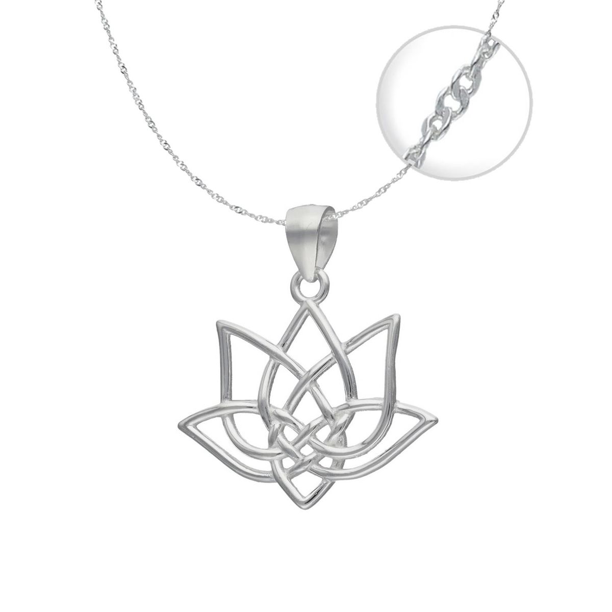 TODOJOYAS - Collar Plata 925 Flor de Loto