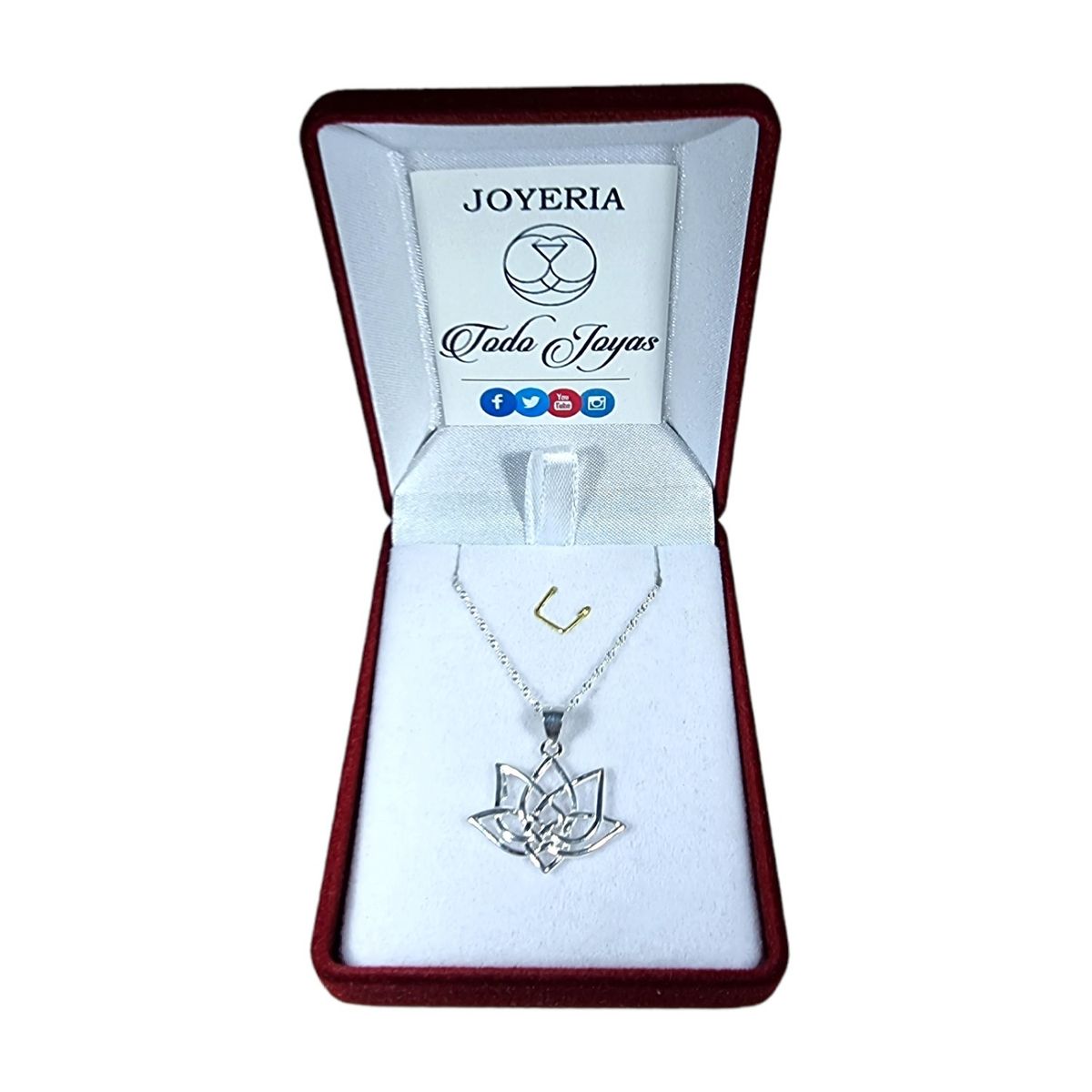 TODOJOYAS - Collar Plata 925 Flor de Loto