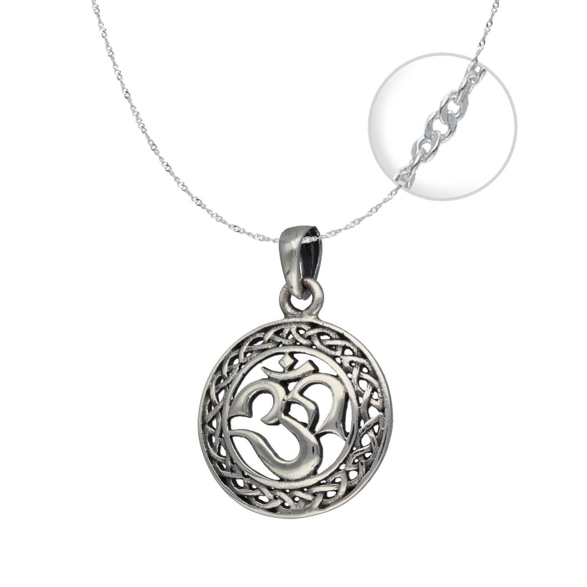 TODOJOYAS - Collar Plata 925 Yoga 3o Om