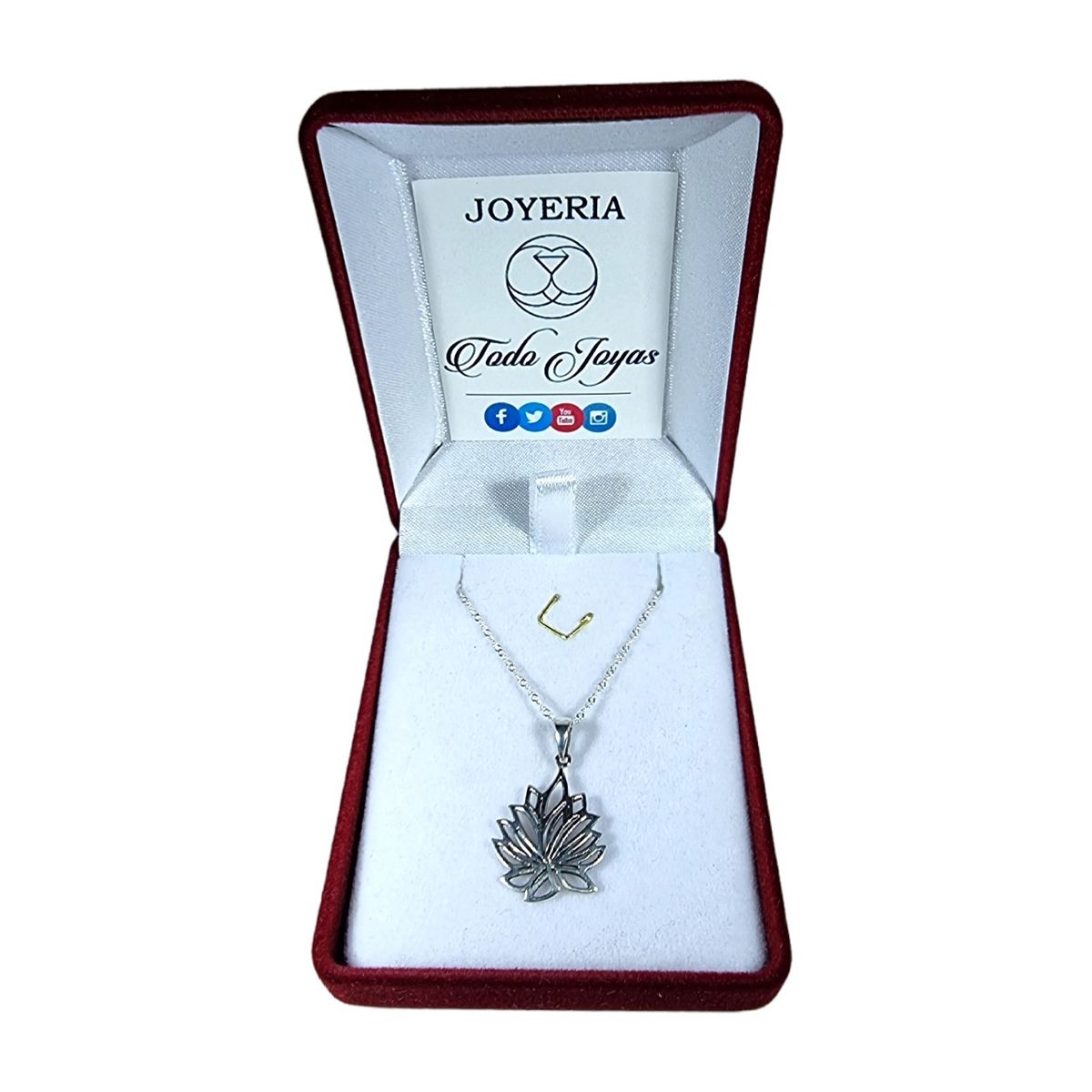 TODOJOYAS - Collar Plata 925 Flor de Loto 845