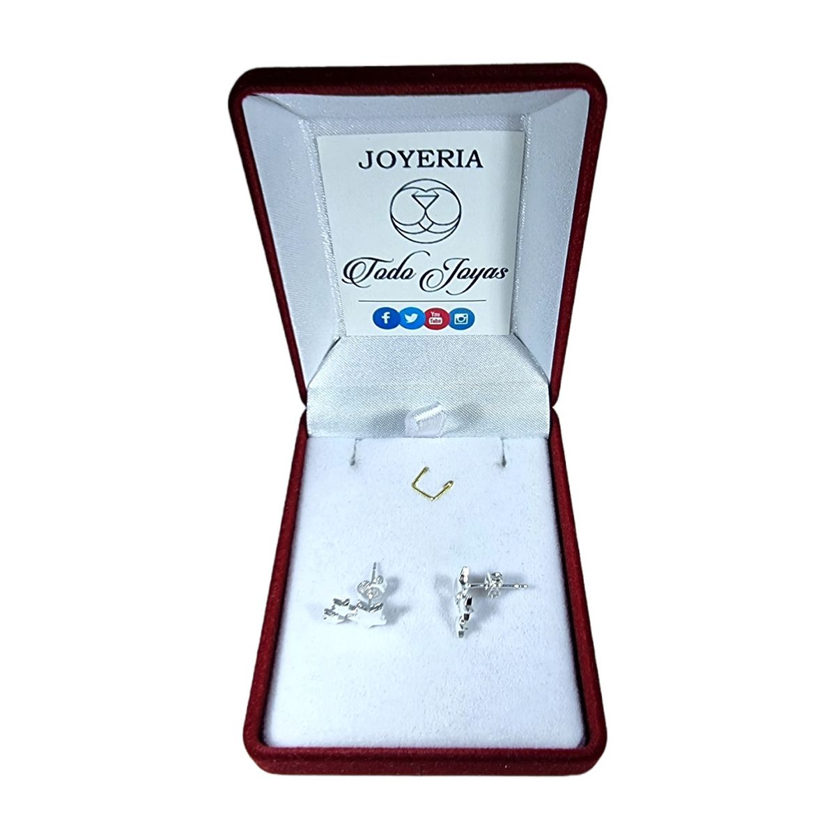 TODOJOYAS - Aros Triple Estrella Plateada.-