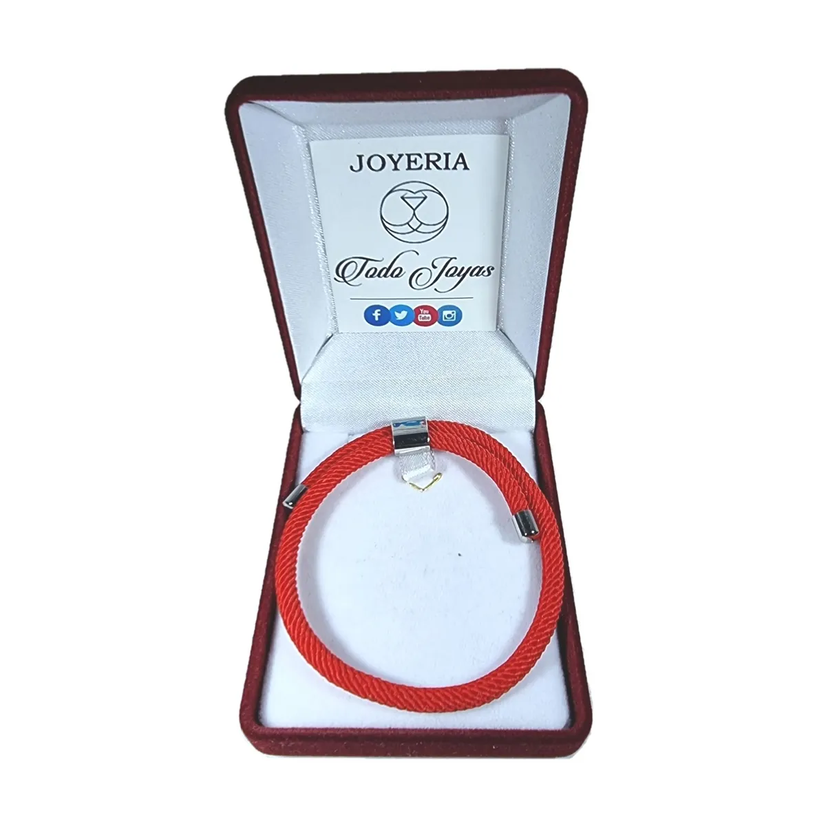 TODOJOYAS - Pulsera Cuerda Roja Ajustable