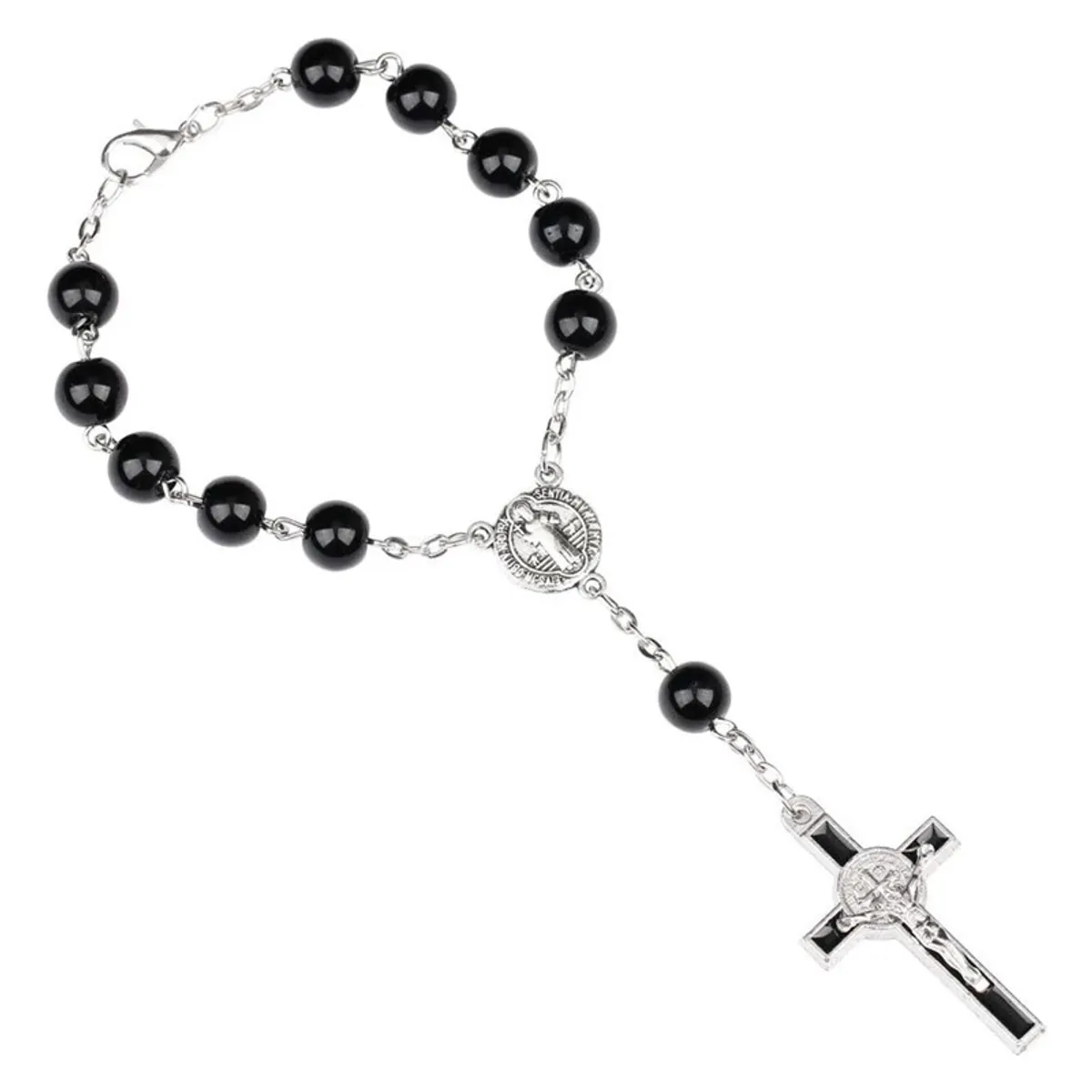 TODOJOYAS - Pulsera Denario Crucifico San Benito Protector
