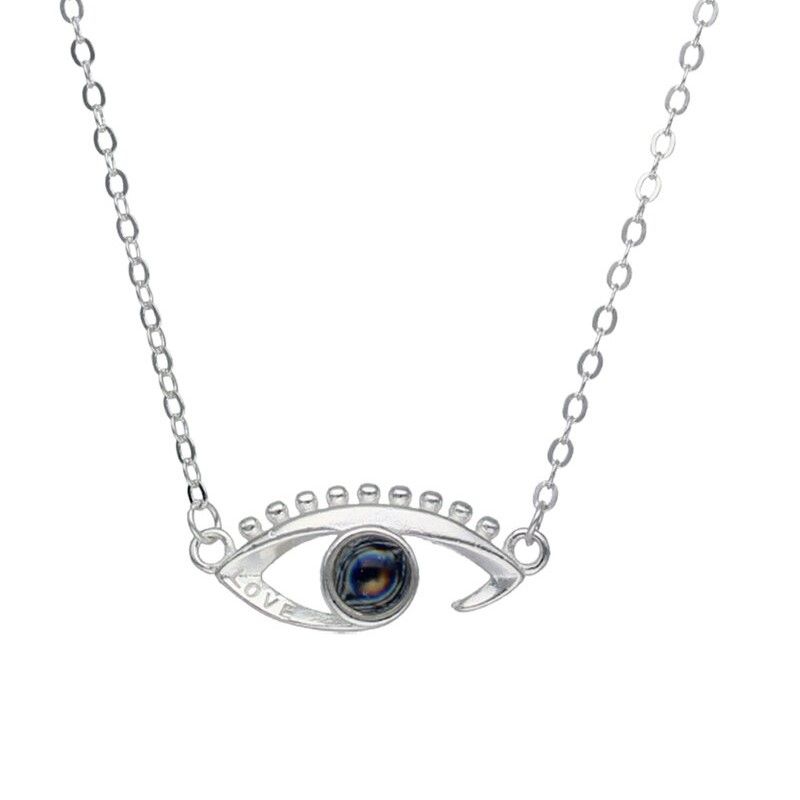 TODOJOYAS - Collar Plata 925 Ojo Te Amo en 100 idiomas
