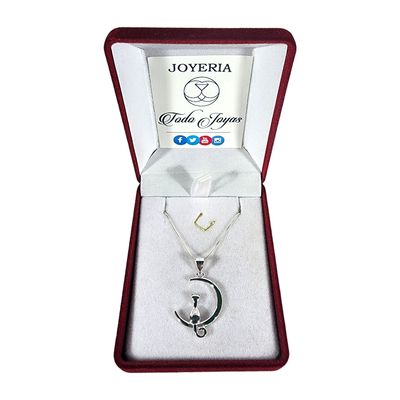 Imagen 2 del producto Collar Plata 925 Gato en Luna