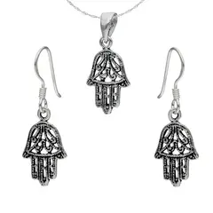 TODOJOYAS - Conjunto Plata 925 Mano de Fatima