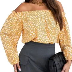 ARRAKASTA - Top hombros elasticados
