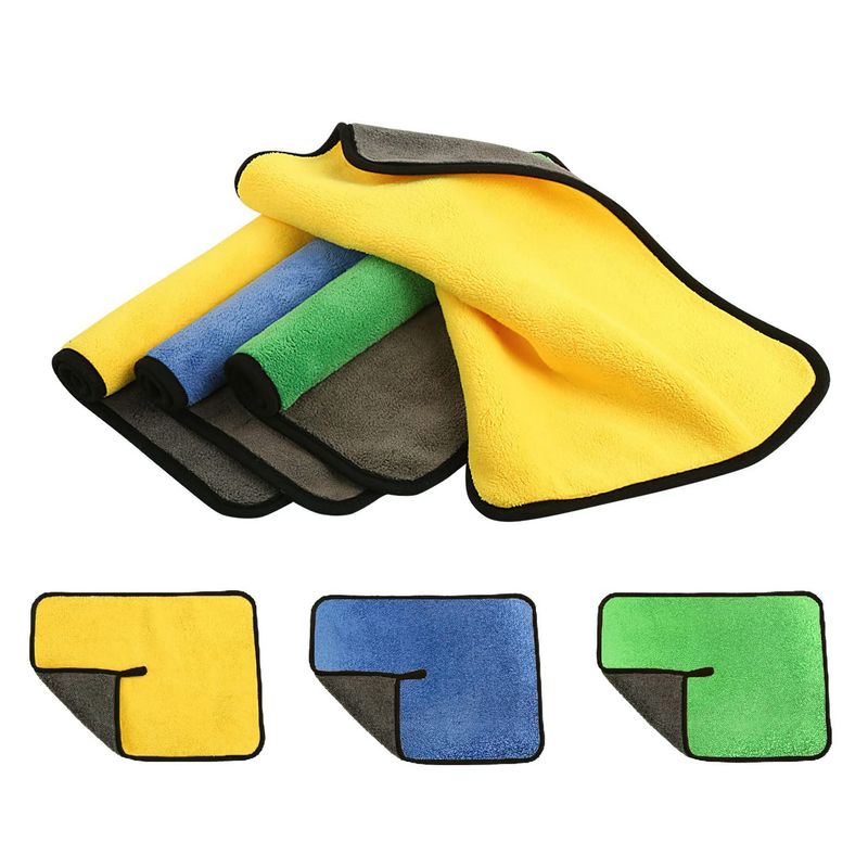 EVERSO - 6 Unidades Paño De Limpieza De Coches Super Absorbente Secado Rapido