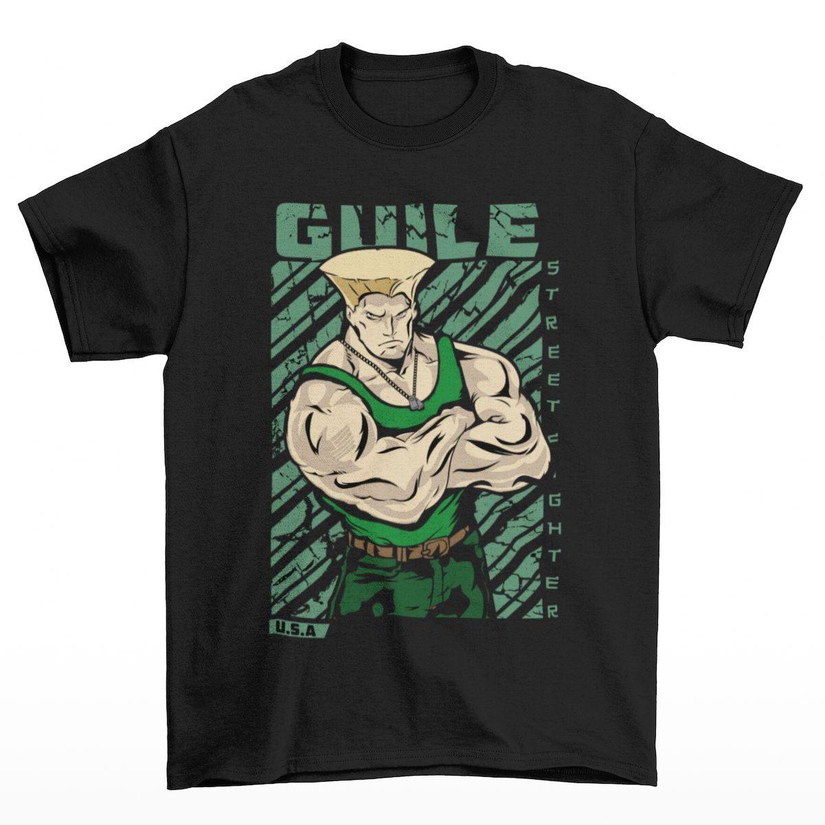 TELAESTAMPO - POLERA JUEGO - STREET FIGHTER - GUILE