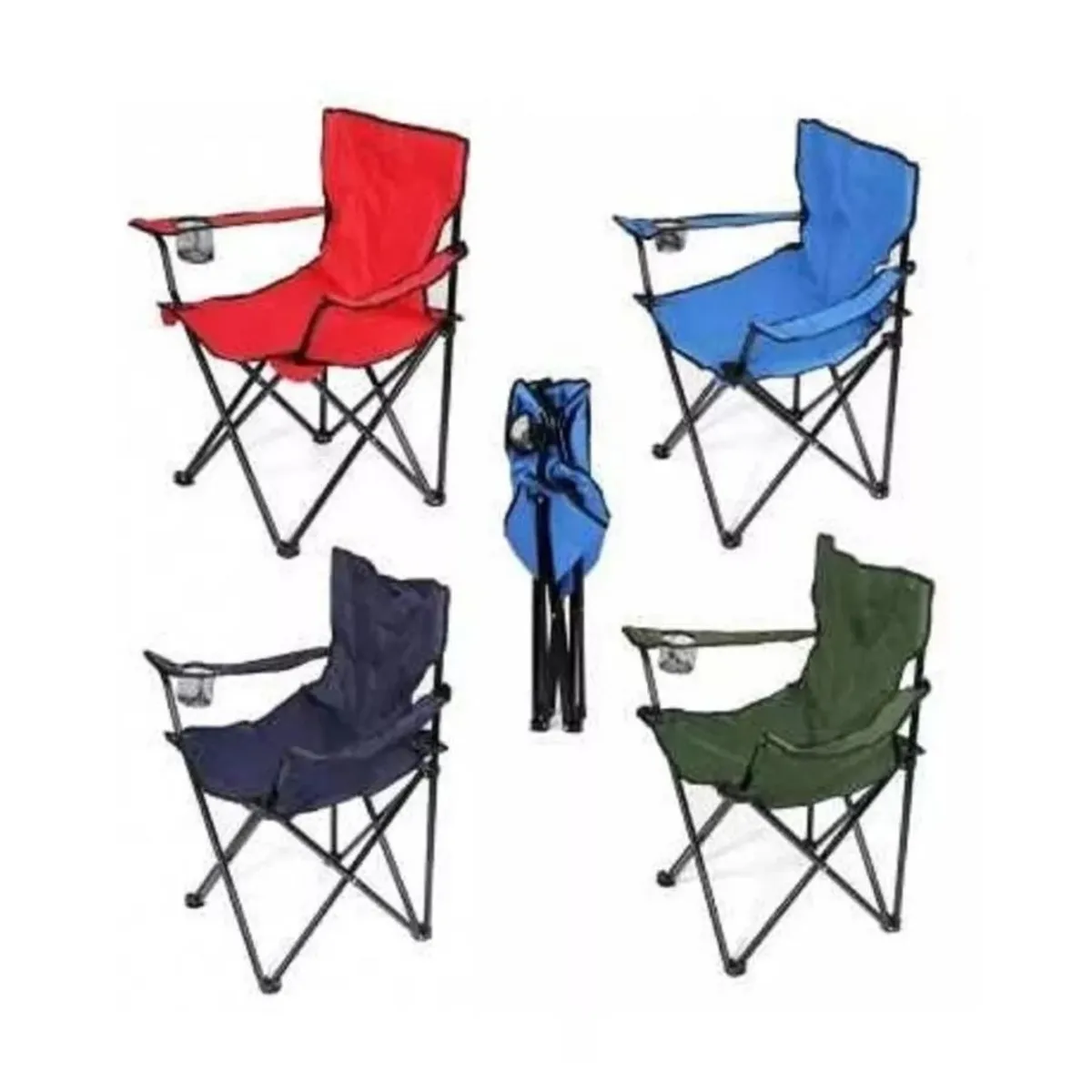 GENERICO - Silla Playa Plegable Silla De Camping Playera Porta Vaso