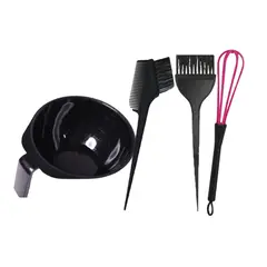 GENERICO - Kit x4: Pocillo + 2 peines + batidor para tinturar.