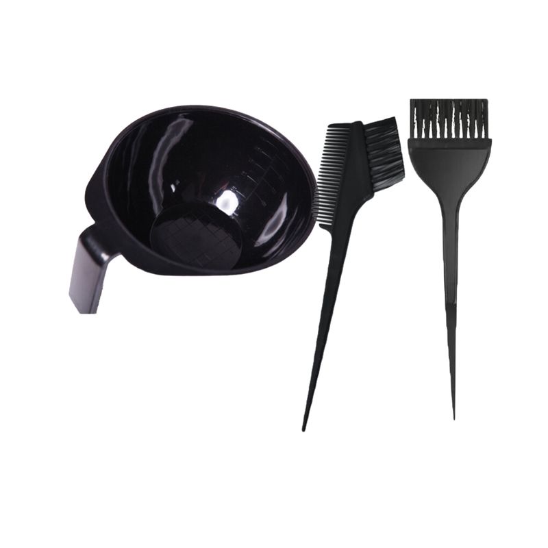 GENERICO - Kit x3: Pocillo + 2 peines para tinturar.