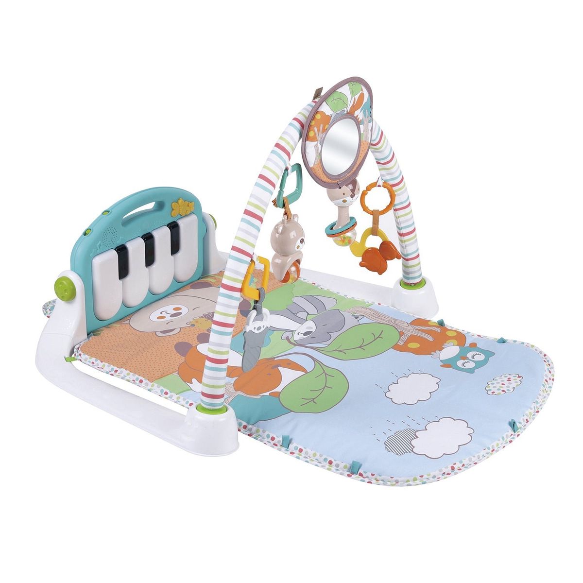 BEBESIT - Alfombra Gimnasio interactivo Musical con Piano Bebé Bebesit