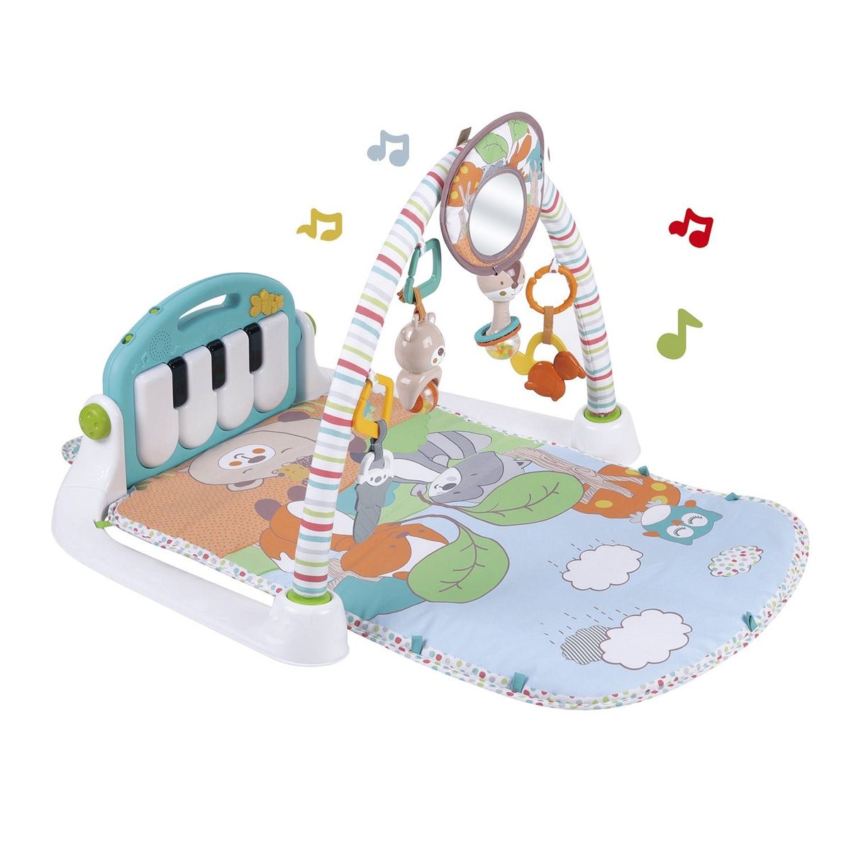 BEBESIT - Alfombra Gimnasio interactivo Musical con Piano Bebé Bebesit