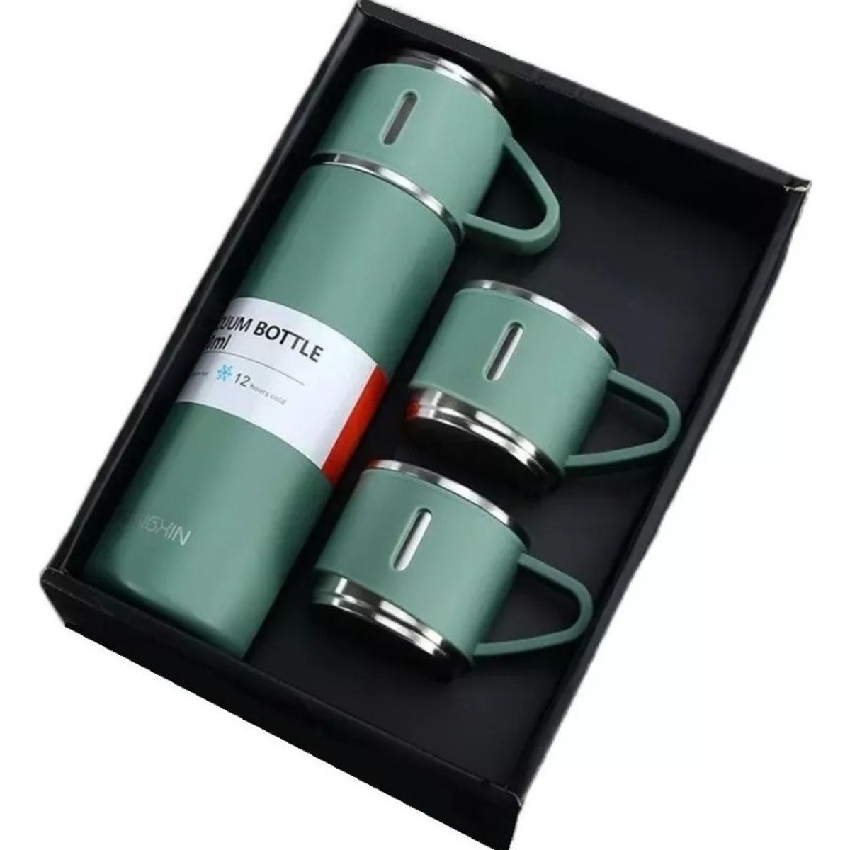 U BUY - Set Termos Para Agua Caliente Termo Cafe 500ML+ 2 Tazss VERDE