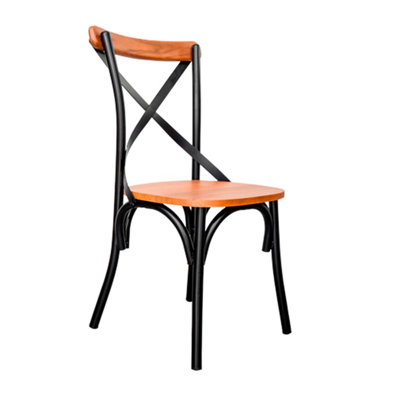 GENERICO - SILLA CRUCETA METAL Y MADERA