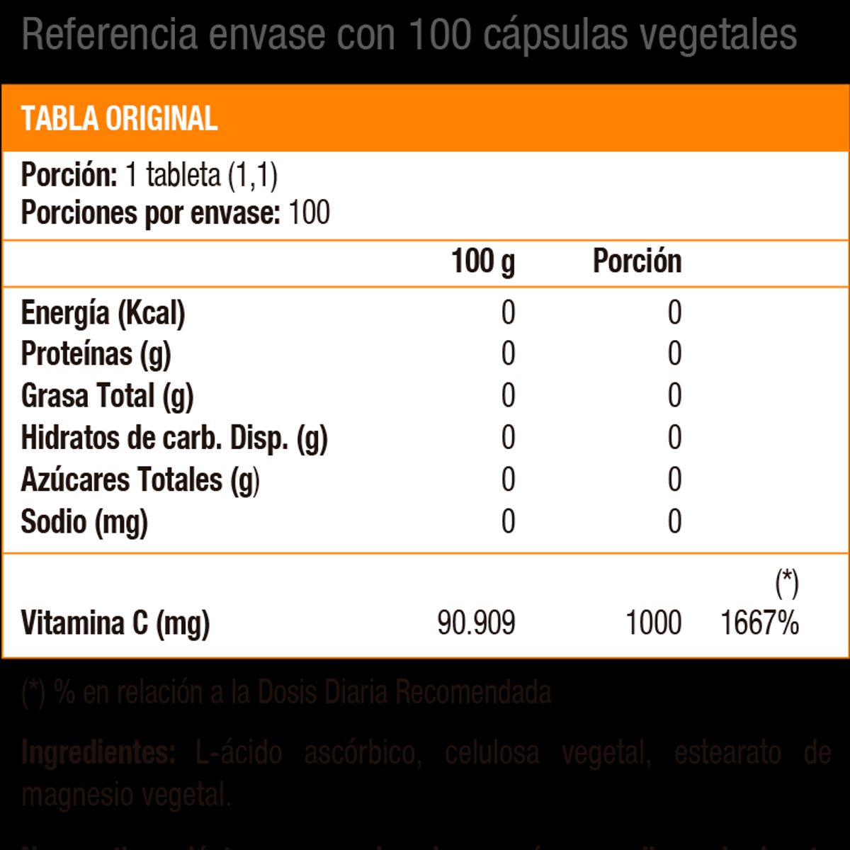 SOLGAR - Vitamina C 1000 mg (100 caps)