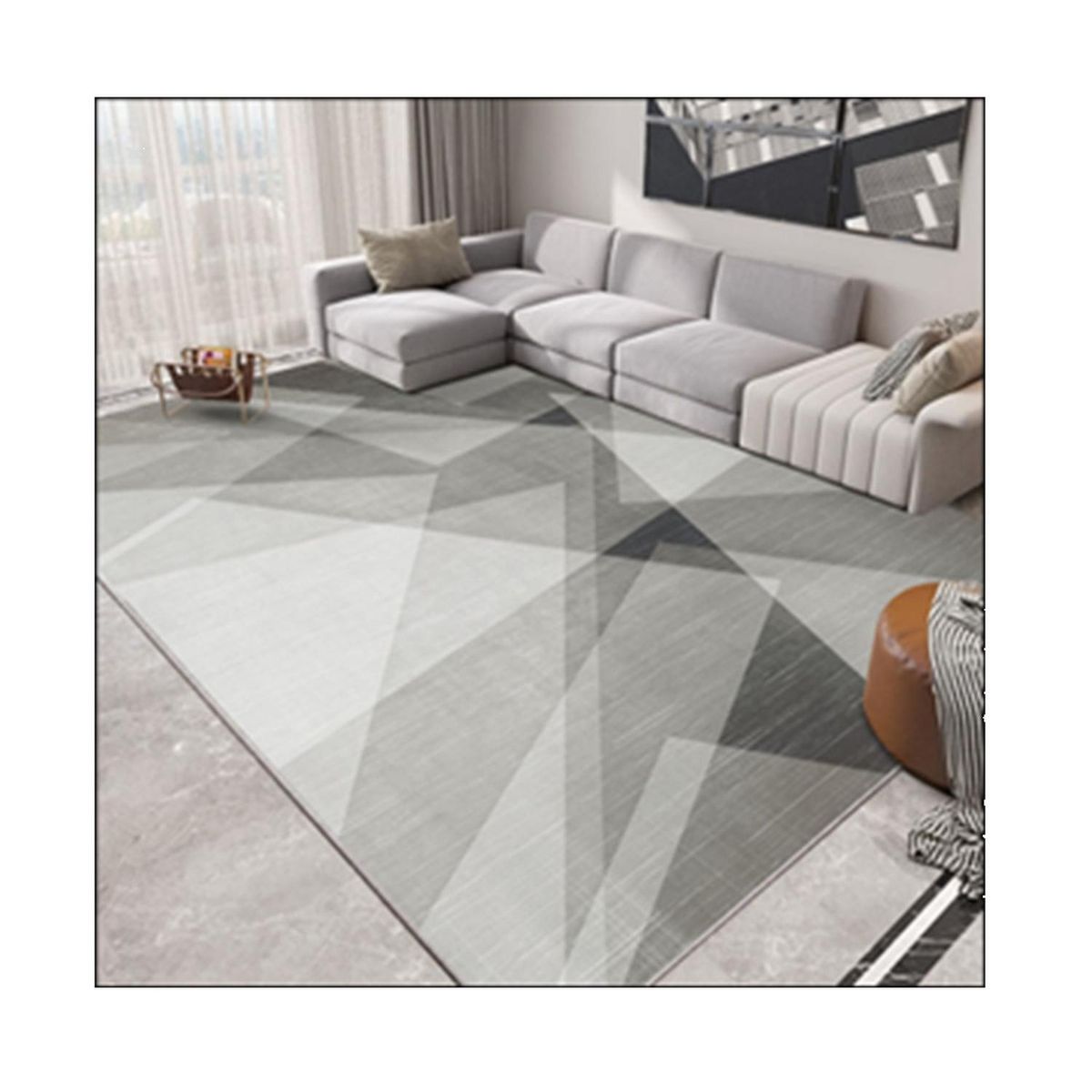 AUCKLAND OUTDOOR - Alfombra Living 120X160 Cm. Portofino Tapete 3D Sala Estar