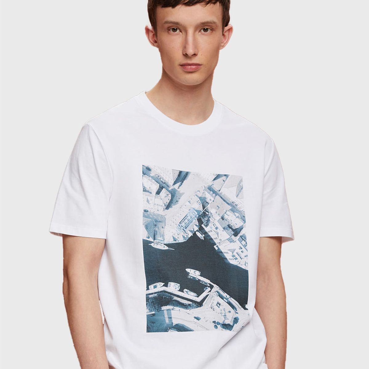 ESPRIT - Polera De Punto Estampada Hombre Esprit ESPRIT