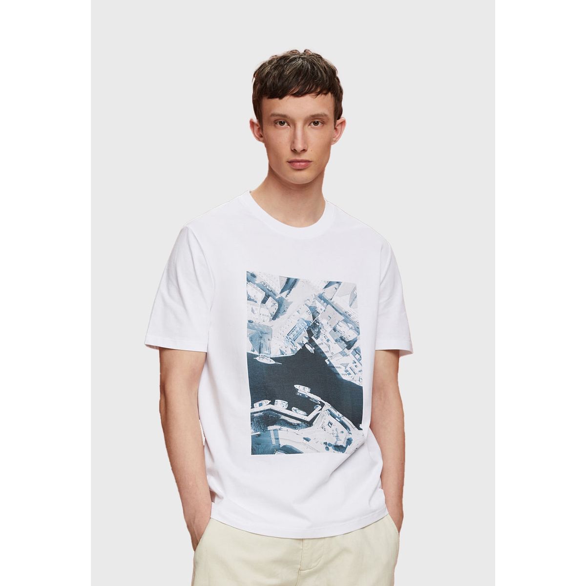 ESPRIT - Polera De Punto Estampada Hombre Esprit ESPRIT