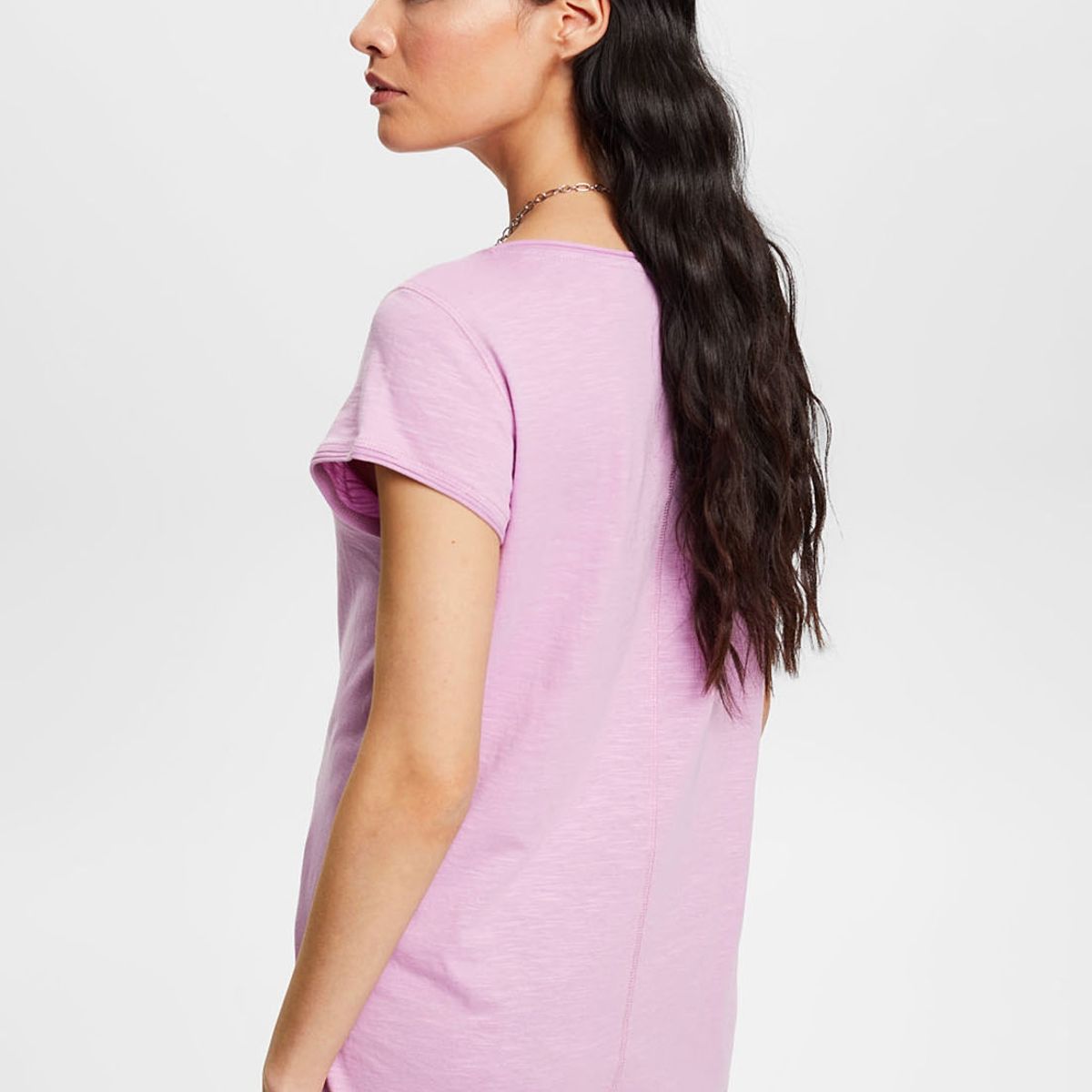 ESPRIT - Polera Flameada De Algodón Mujer Esprit ESPRIT