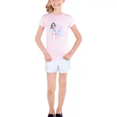 TOP - Pijama Niña Algodón Verano DC Wonder Woman C1
