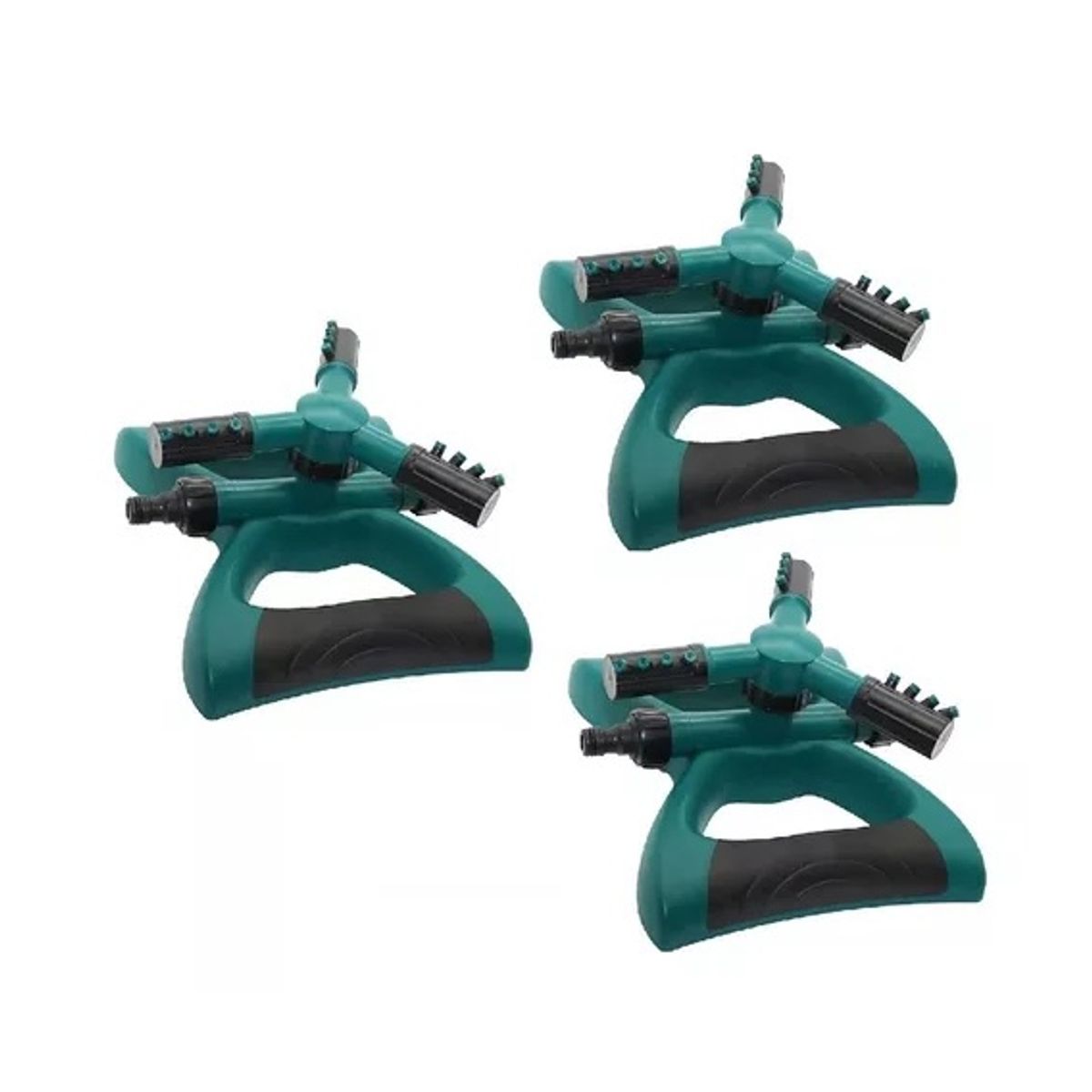 GENERICO - X3 Regador Giratorio Base 3 Brazos Aspersor Riego Automático