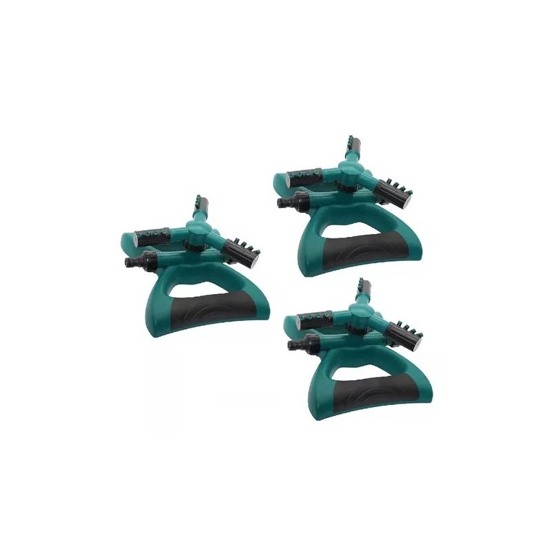 GENERICO - X3 Regador Giratorio Base 3 Brazos Aspersor Riego Automático